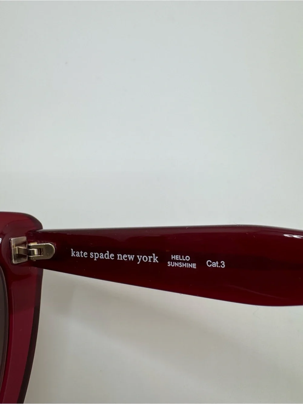 Kate Spade KIYANNA/S LHF Cat Eye Sunglasses Burgundy Crystal/Brown Gradient NWT